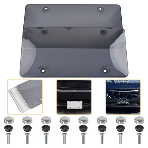 2X ABS License Plate Protector Rust Proof Clear Flat License Plate Frames US - Picture 4 of 25