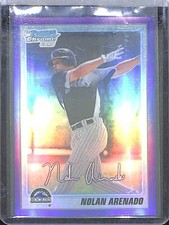 2010 Bowman Chrome Purple Refractor #BCP91 Nolan Arenado No 612 of 999