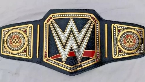 World Heavy Weight Championship Title Replica Belt Adult Size 2MM Brass Black - Picture 4 of 5