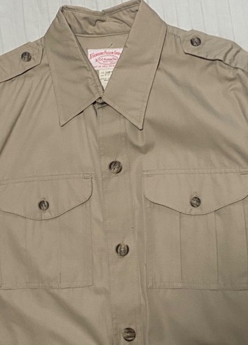 Vintage FILSON Classic Safari Bush Jacket 53 Size 44 Tan WITH BELT  - Picture 4 of 13
