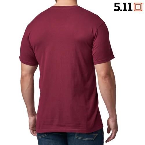 5.11 Tactical Cold Dead Hand 45 T-Shirt (XL)- Maroon - Picture 3 of 3
