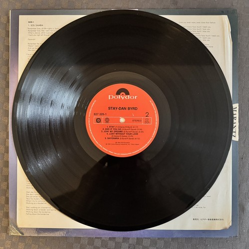 RARE CITY SYNTH POP  Lp JAPAN  HONG KONG DAN BYRD stay  chinese sticker!! - Picture 4 of 4