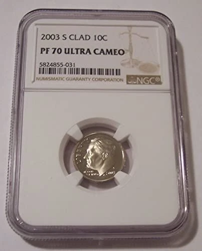 2003 S Clad Roosevelt Dime Proof PF70 UC NGC