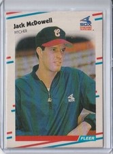 1988 Fleer Rookie Card #407 Jack McDowell Chicago White Sox