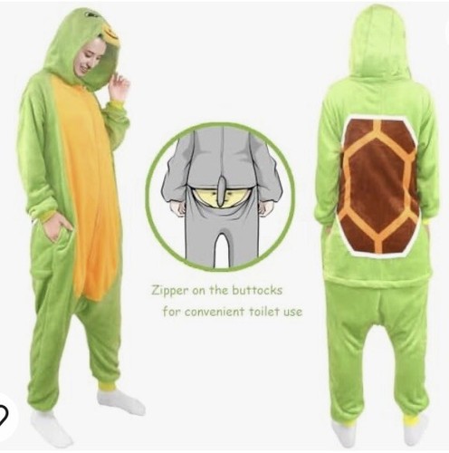 Turtle One Piece Teenage/Adult Costume (see Size Chart for Exact Measurements) - Picture 5 of 13