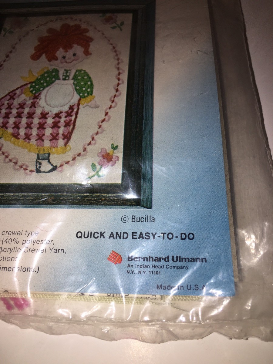 Bucilla Mini-Stitcheries Happy Girl 7 x 9 kit no. 2072 | eBay