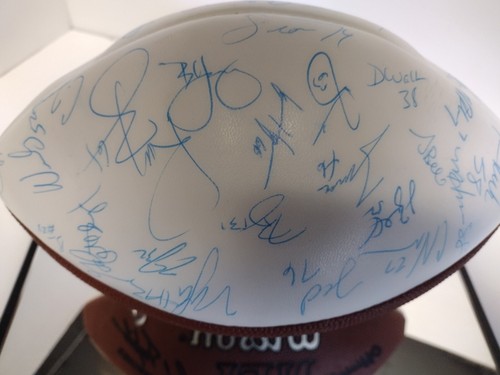 Autografo 49ers Wilson Football '99 Steve Young, Jerry Rice, Terrell Owens - Foto 9 di 14