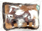 Jaag Plush Horse 3D Throw Pillow Soft Mare w/ Twin Foals Vintage 15x11 NWT HTF