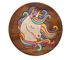 Childrens/Childs/Kids Wooden Stool - Unicorn (UNI01)