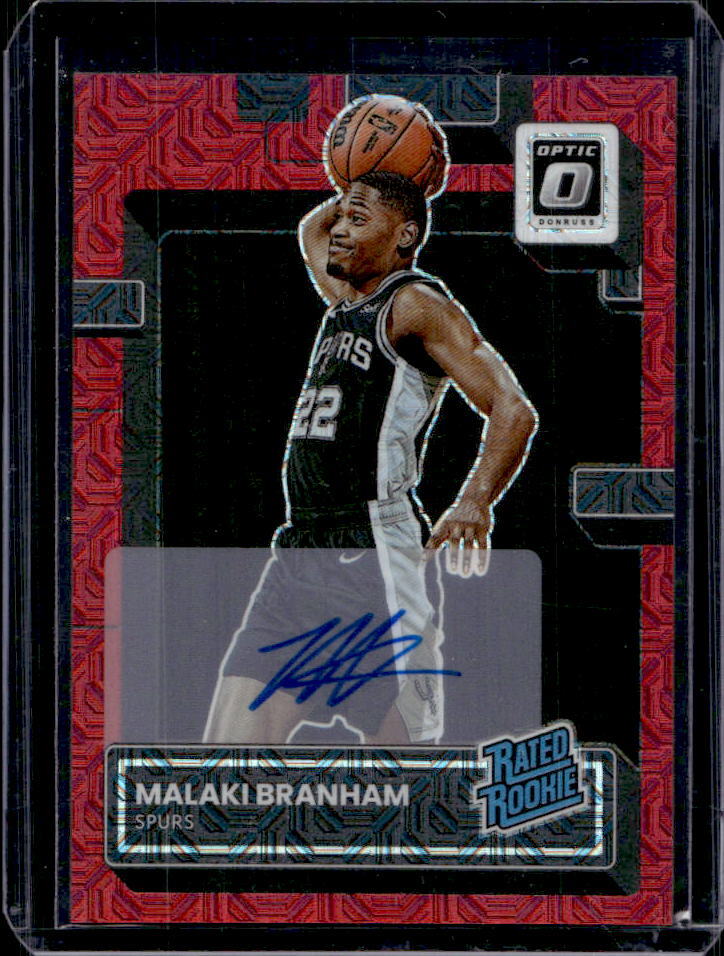 2022-23 Donruss Optic Malaki Branham Rated Rookie Signatures Choice RC Auto #222