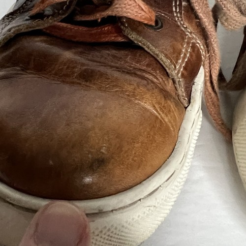 Bed Stu Vegetable Dyed Leather Sneakers Azeli Low Profile Size 6 Read Below - Picture 3 of 13