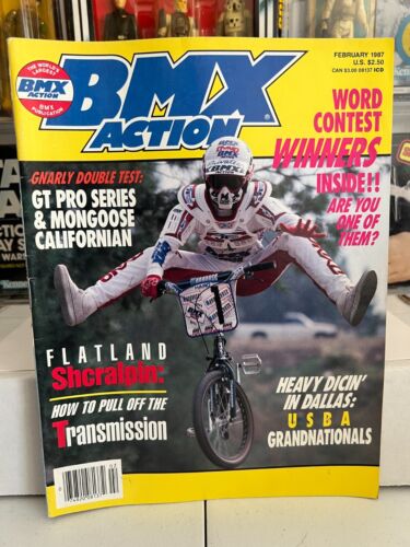 Bmx Action Magazine Feb 1987 Old School Vintage Freestyle Haro GT Dyno Redline - Picture 1 of 3