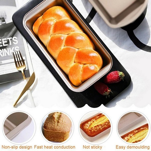 6 Zoll Kleine Rechteckige Brot Backform Kuchen Kastenform Kuchen Backblech 2 Stk - Bild 5 von 11