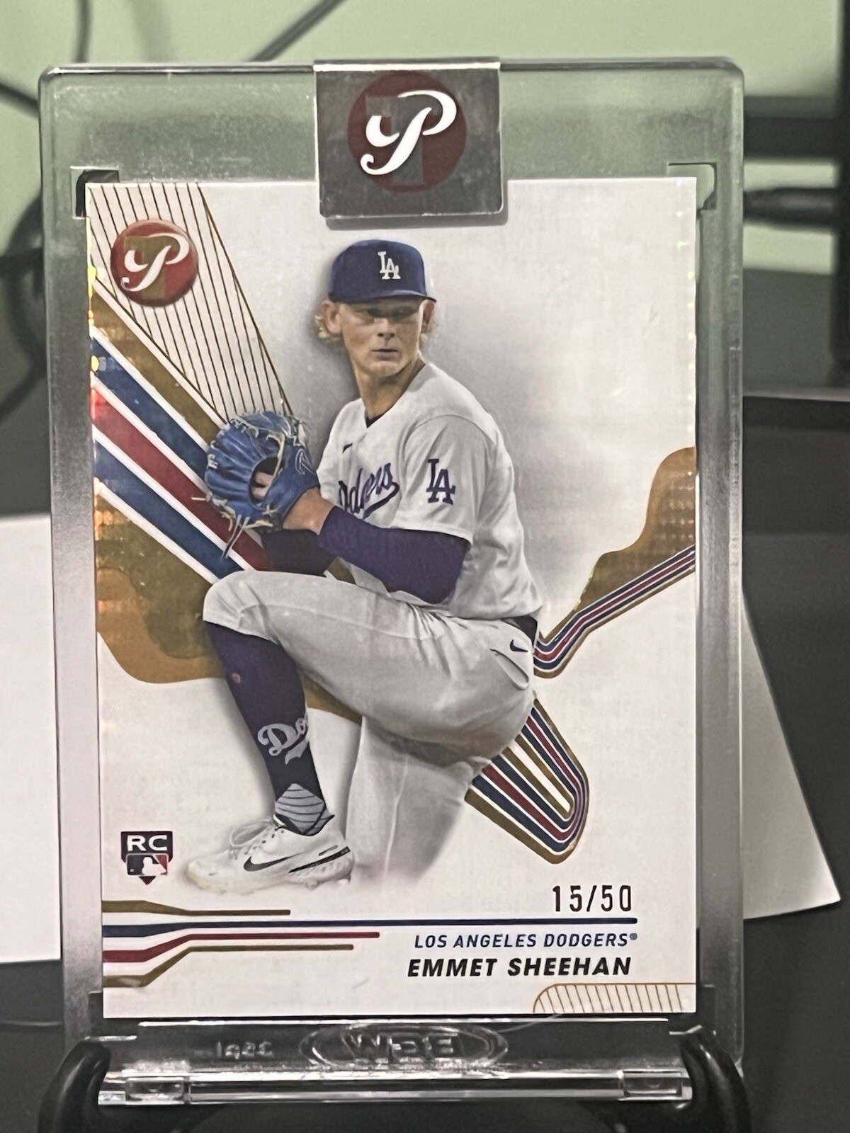 2024 Topps Pristine #174 Emmet Sheehan Pristine Gold Refractor #/50