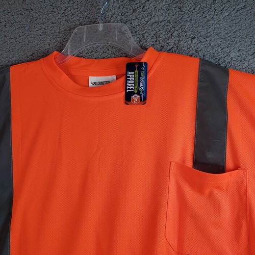 Viswerx Hi Visibility Apparel Safety Work Shirt Short Sleeve ANSI AirFlex fabric - Picture 4 of 9