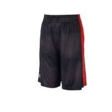 ADIDAS 26 Black Red Striped FUSION ATHLETIC SHORTS Boys Sz 4 FAST SHIP