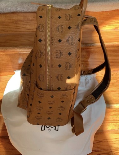 MCM Cognac / Brown Medium Backpack - Picture 8 of 10