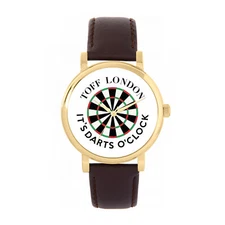 Toff London TLWS-31398 Ladies Large Its Darts Oclock White Watch