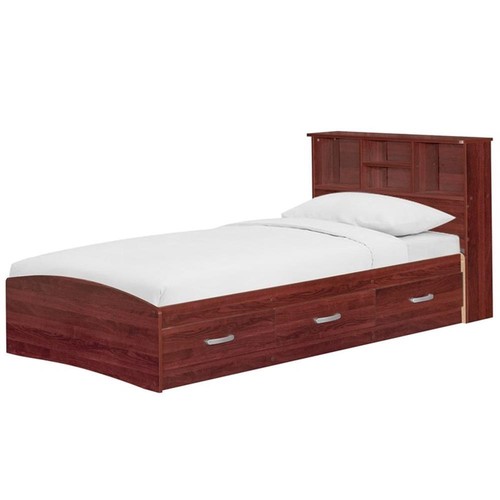 Home Square 3-Piece Set with Twin Bed 4-Drawer Dresser with Lock and Nightstand - Picture 22 of 24