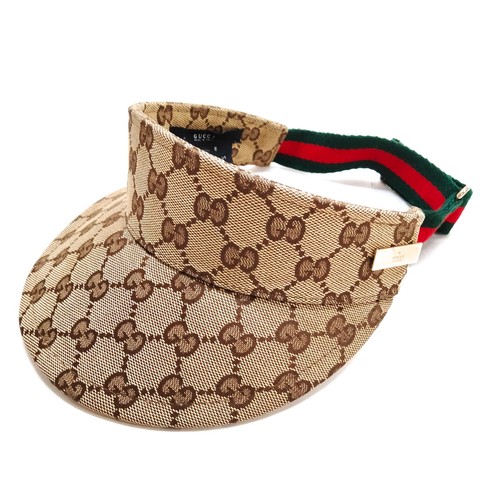 Gucci Sun Visor Browns polyester 435712 eBay