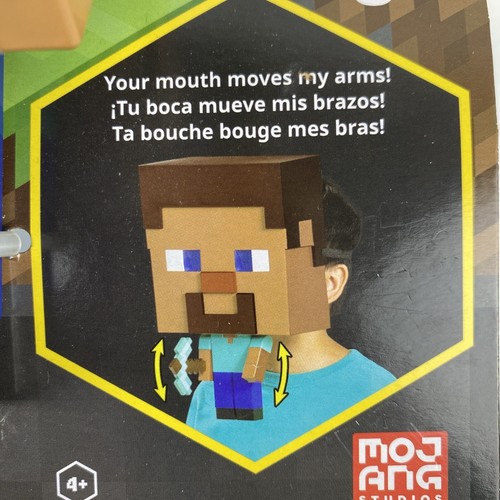 Minecraft Move a Mask Steve Mine Craft Costume Adult Halloween Accessory - Picture 11 of 11