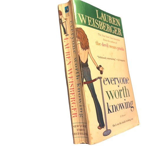 Everyone Worth Knowing Lauren Weisberger 2005 Paperback Womens Chick Lit Fiction - Picture 3 of 12