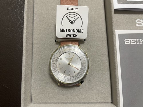 SEIKO Metronome Watch Standard Line Color Camel SMW003A w/ Box JP Unused - Picture 2 of 6