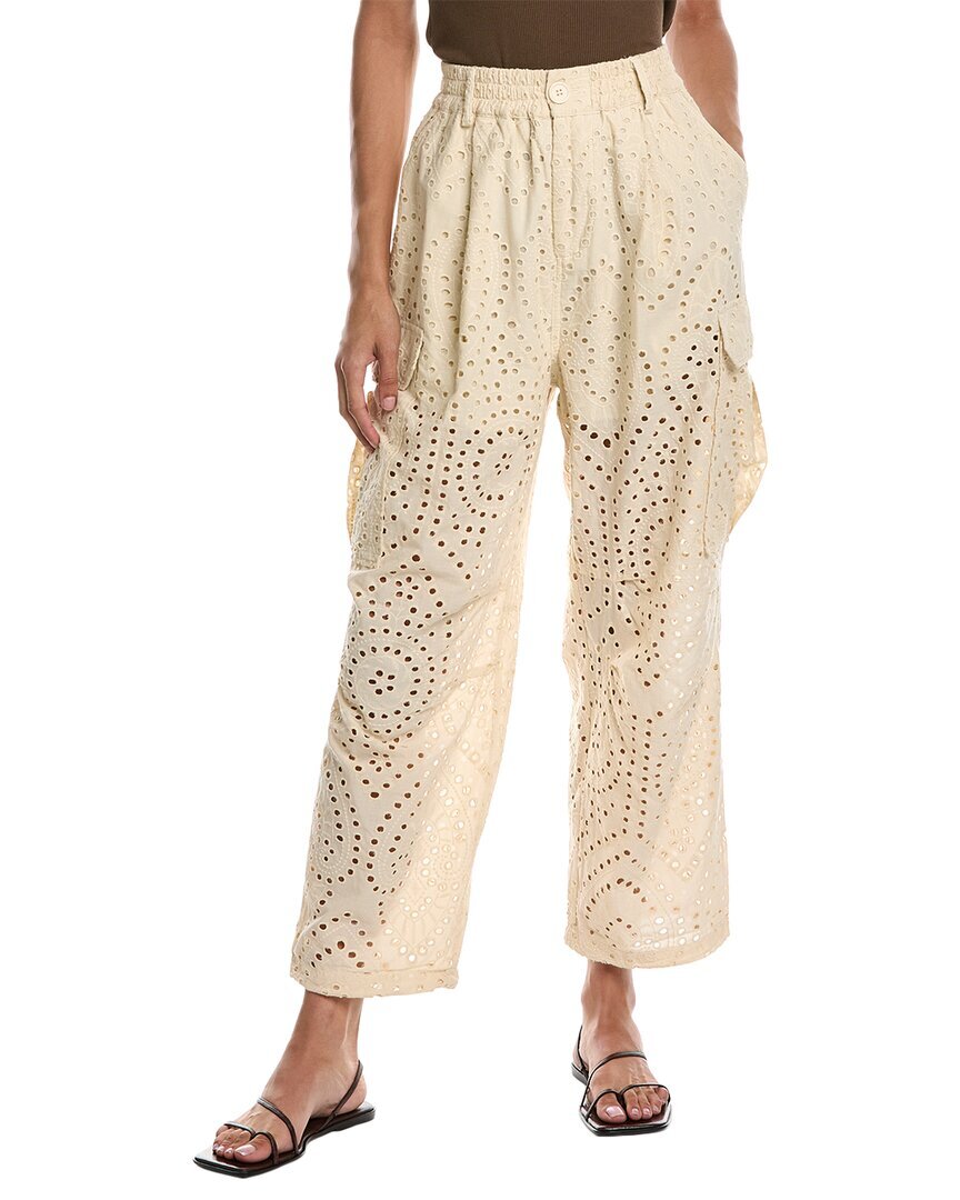 Брюки-карго Chrldr Sia со свободными проушинами женские коричневые Xs