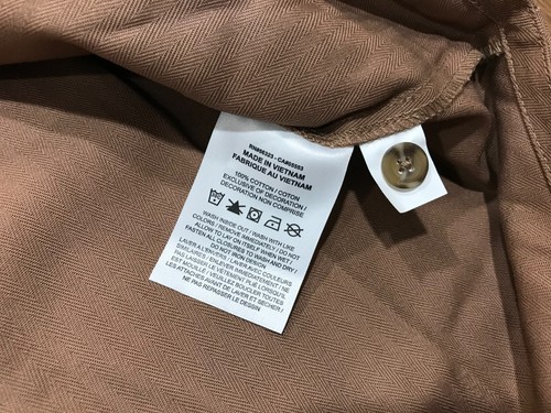 MENS L - New Jordan Essentials Twill 1-Pocket Button Down Shirt FV7446-223 Brown - Picture 6 of 8