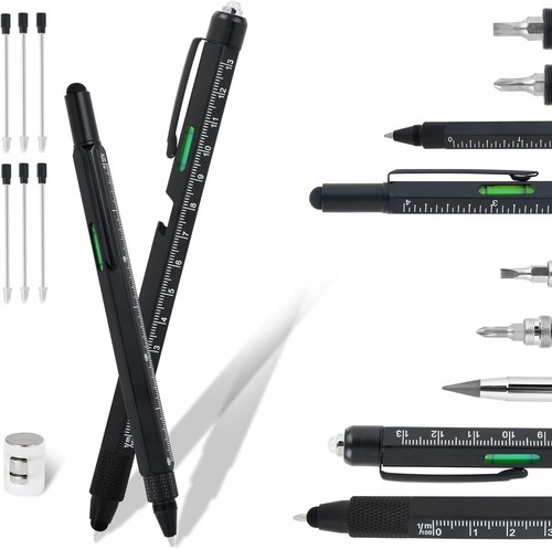 Cool and Practical 2PCS Multitool Pens - Ultimate Gifts for Men on Any Occasion - Picture 3 of 8