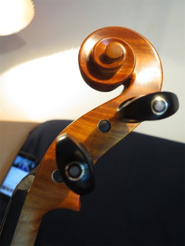 Miglior maestro professionista 4/4 violino monopezzo fiamma posteriore, suono potente #12536 - Foto 11 di 12