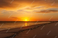 Digital Image Picture Photo Pic Wallpaper sunrise with ocean and sand