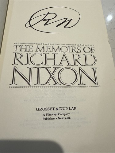 Memoirs of Richard Nixon President Hardcover SIGNED/AUTOGRAPHED - PSA Cert! - Picture 7 of 19