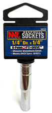 1/4" X 1/4" DRIVE 6 POINT DEEP SOCKET CHROME VANADIUM STEEL MIT 14120
