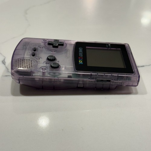 Nintendo Game Boy Color CGB-001 Clear Atomic Purple OEM Console VGC TESTED - Picture 9 of 18