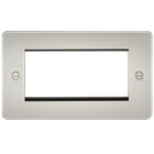 Flat Plate 4G modular faceplate - pearl