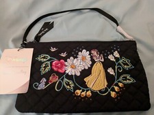 Vera Bradley SNOW WHITE Disney100 RFID Embroidered Wristlet Clutch