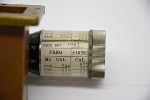 Vintage WWII Microonde Waveguide S-Band Frequenzimetro Satellitare Apollo Radar - Foto 8 di 17