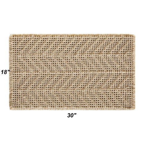 Bathroom Floor Mat,Boho Bath Mat,Super Absorbent Bath Mat,Bathroom Rugs Non Slip - Picture 2 of 8