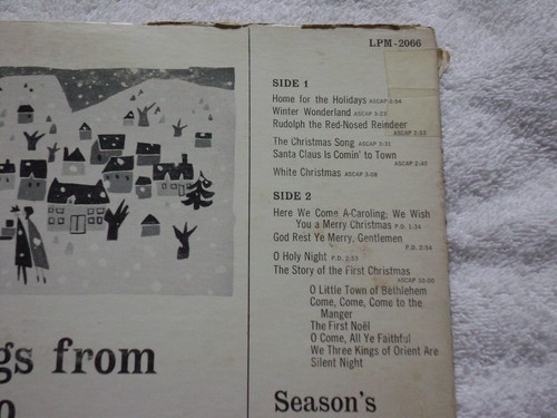 Perry Como-Season's Greetings-Used 33RPM Vinyl LP RCA LPM2066 - Picture 8 of 24