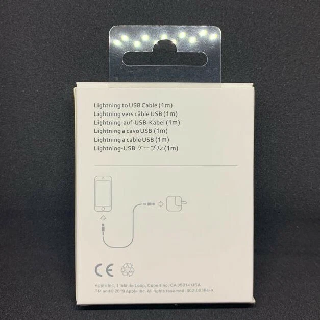 Apple Lightning to USB Cable - 1m, iPhone 6,6s, 7, 7 Plus, 8, 8 Plus, X, XS, XR  - Image 4 of 4