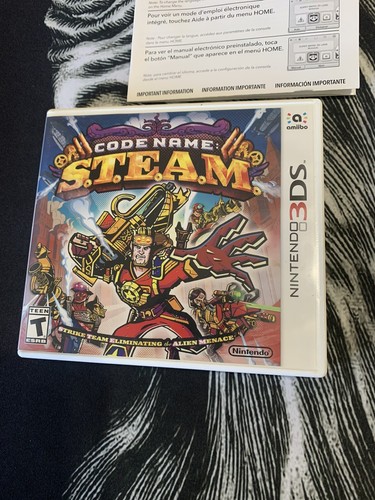Nombre en código Steam S.T.E.A.M. Nintendo 3DS CIB Completo con Inserto - Imagen 4 de 5