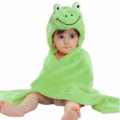 Hooded Baby Towel Soft Warm Strong Absorbent Hypoallergenic Cute Animal Infa NY9 - Picture 2 of 12