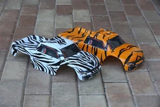 2pk Combo Bodies for Traxxas Stampede Tiger Zebra Body 1/10 Truck Shell