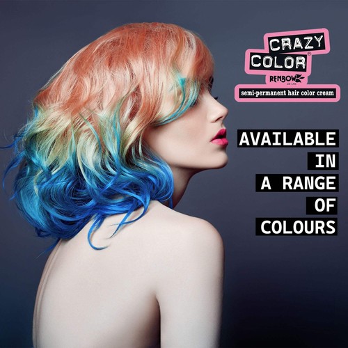 Crazy Color - Semi Permanent Hair Colour Cream Platinum No.028 100ml - Picture 6 of 8