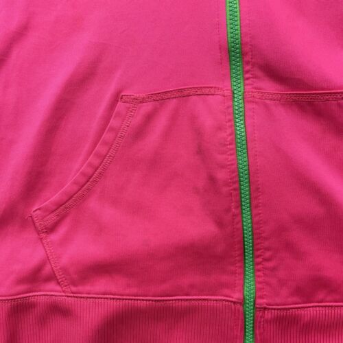 Fila Sport Activewear Jacke Damen Größe M Neon Pink/Grün Full Zip Fleckig - Bild 2 von 13