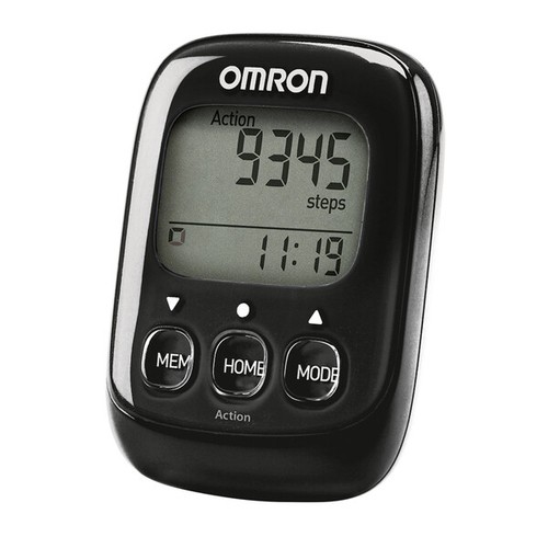 Podómetro OMRON HJ-325 negro con correa de prevención de caídas y clip para correa - Imagen 2 de 2