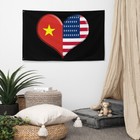Vietnam American Flag Vietnamese Pride American Pride Wall Art