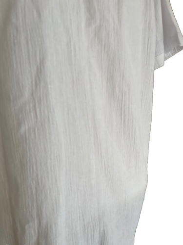 Embroidered L Traditional White Men’s Shirt Handmade From Mexico Kokopelli & Sun - Picture 4 of 4