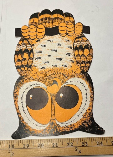 Vintage Halloween Troquelados 2 Luhrs Grabado Jack O Linterna y 2 Otros Búho y JOL - Imagen 12 de 18